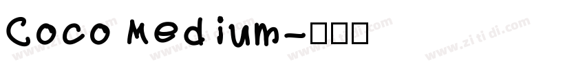 Coco Medium字体转换